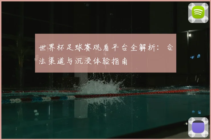 世界杯足球赛观看平台全解析:合法渠道与沉浸体验指南